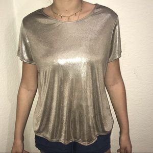 Metallic Gold Tee